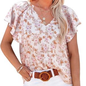 Casual Boho Floral Blouse